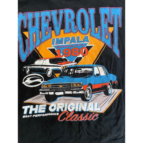 Chevrolet Impala 1980 Graphic T-Shirt Men’s Size M crop neck - Picture 3 of 6